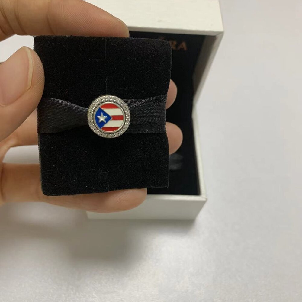 Pandora Puerto Rico Flag Exclusive Dangle Charm